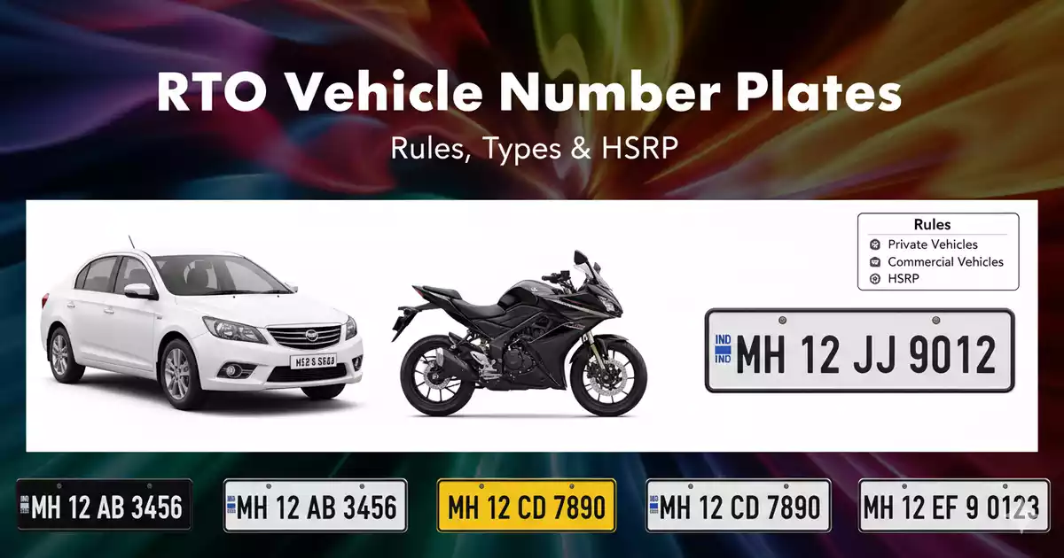 RTO Vehicle Number Plates – Rules, Types & HSRP